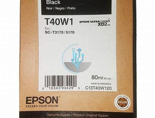 CARTUCHO DE TINTA NEGRA EPSON® TV40 PARA PLOTTER T3170, T3170M, T5170