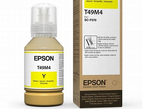 BOTELLA DE TINTA AMARILLA EPSON® ULTRACHROME DS PARA PLOTTER F570, F170, 140ML