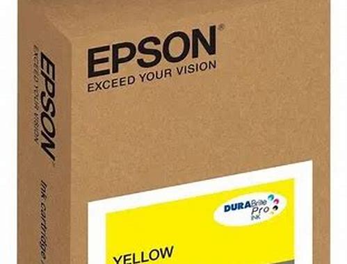 CARTUCHO DE TINTA EPSON® COLOR AMARILLO DE ALTO RENDIMIENTO PARA IMPRESORA WF-C869R