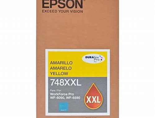 CARTUCHO DE TINTA EPSON® COLOR AMARILLO DE EXTRA ALTO RENDIMIENTO PARA IMPRESORA WF-C869R