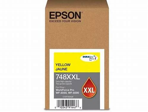 CARTUCHO DE TINTA EPSON® COLOR AMARILLO DE EXTRA ALTO RENDIMIENTO PARA IMPRESORA WF-R5690