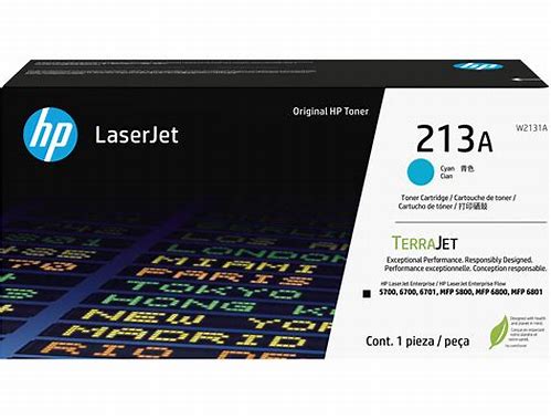 TONER HP CYAN 213A P/LASERJET COLOR ENTERPRISE 5700DN/6701DN