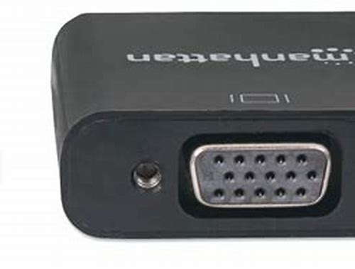 HDMI MALE TO VGA FEMALE, BLACK