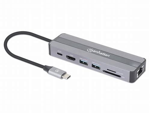 ESTACIÓN DOCKING PARA CONEXIÓN USB-C 7 EN 1 CON CARGA DE ENERGÍA