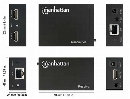 MANHATTAN KIT EXTENSOR DE HDMI SOBRE ETHERNET