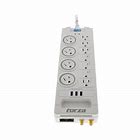 SUPRESOR - PROTECTOR DE SOBRETENCION FR-FSP1011USB.W 1800J - 1750W - 11SLDS 3 USB - 2RJ45 - COAX - 120V -240V